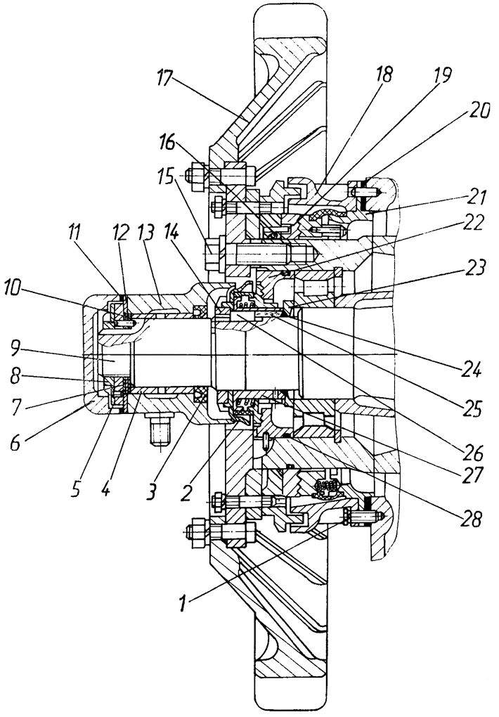 Ведущее колесо и лабиринтные уплотнения Ведущее колесо и лабиринтные уплотнения