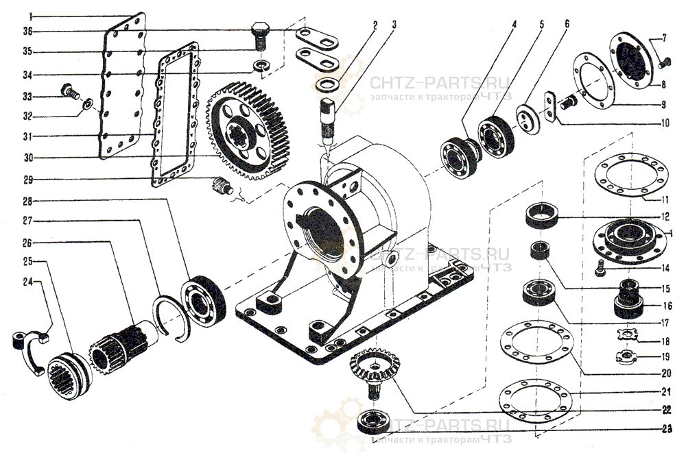 748-50-125СП Редуктор раздаточный ДЭТ-250 748-50-125СП Редуктор раздаточный ДЭТ-250