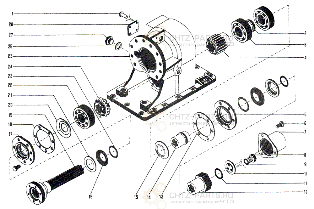 748-50-125СП Редуктор раздаточный ДЭТ-250 748-50-125СП Редуктор раздаточный ДЭТ-250